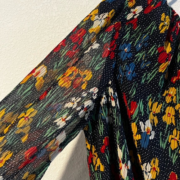 Tory Burch Multicolor Floral Blouse-001 - Picture 5 of 6